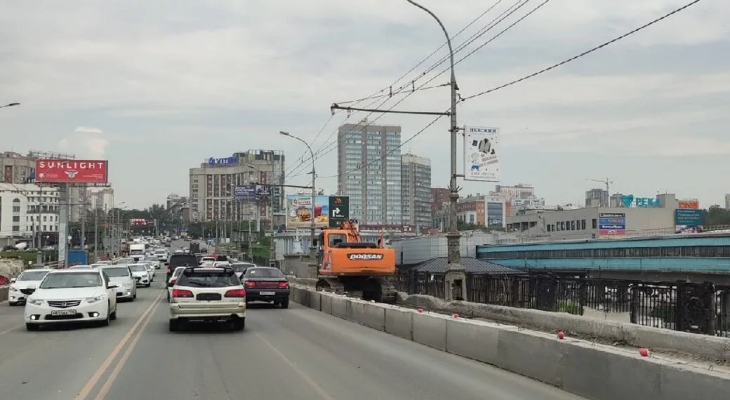 Движение по Октябрьскому мосту перекроют на День города в Новосибирске