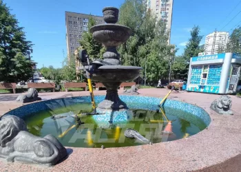 Массовое купание самокатов устроили на Выборной в Новосибирске