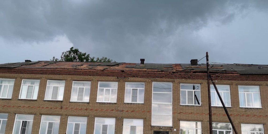 Под Новосибирском ураган вырвал тополя и обесточил десятки сел