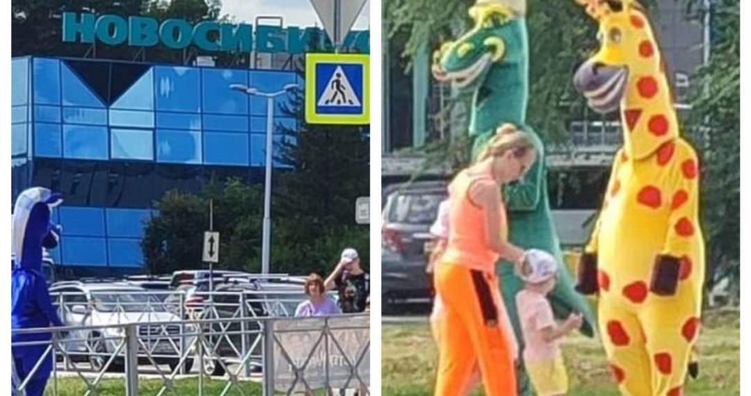 Бандой вымогателей в костюмах животных занялась полиция в Новосибирске