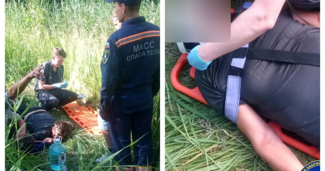 Новосибирец пытался залезть на трубы, но упал в овраг и не смог выбраться