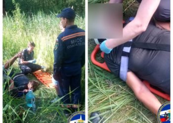 Новосибирец пытался залезть на трубы, но упал в овраг и не смог выбраться