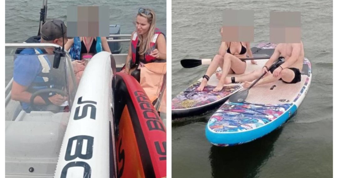 Унесенных ветром сапбордистов доставили на берег в Новосибирске