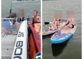 Унесенных ветром сапбордистов доставили на берег в Новосибирске