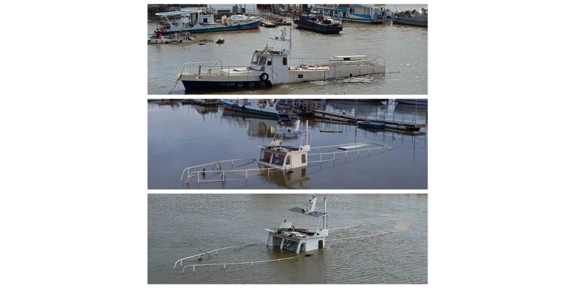 Катер ушёл под воду: Обь затопила остров и пирс в Новосибирске