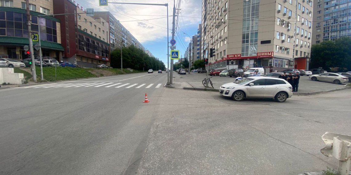 Лихач снес велосипедиста и скрылся до приезда правоохранителей в Новосибирске