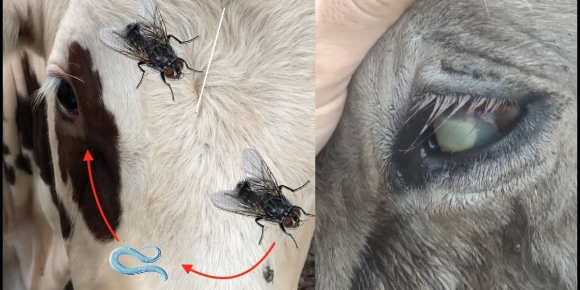 Коровы слепнут из-за паразитов в Новосибирской области