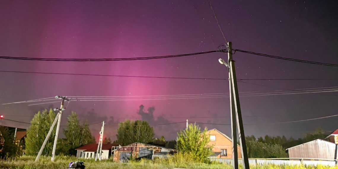 Новосибирцы вновь засняли северное сияние