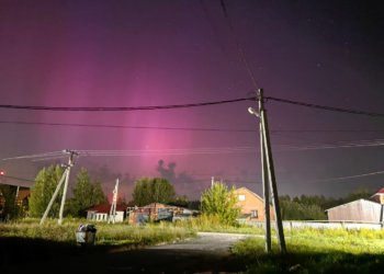 Новосибирцы вновь засняли северное сияние