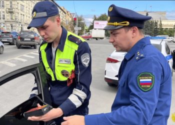 В центре Новосибирска 86 водителей оштрафовали за нарушения