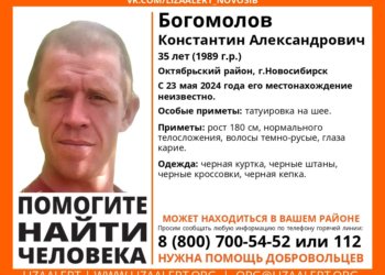 В Новосибирске с конца мая не могут найти 35-летнего Александра Богомолова