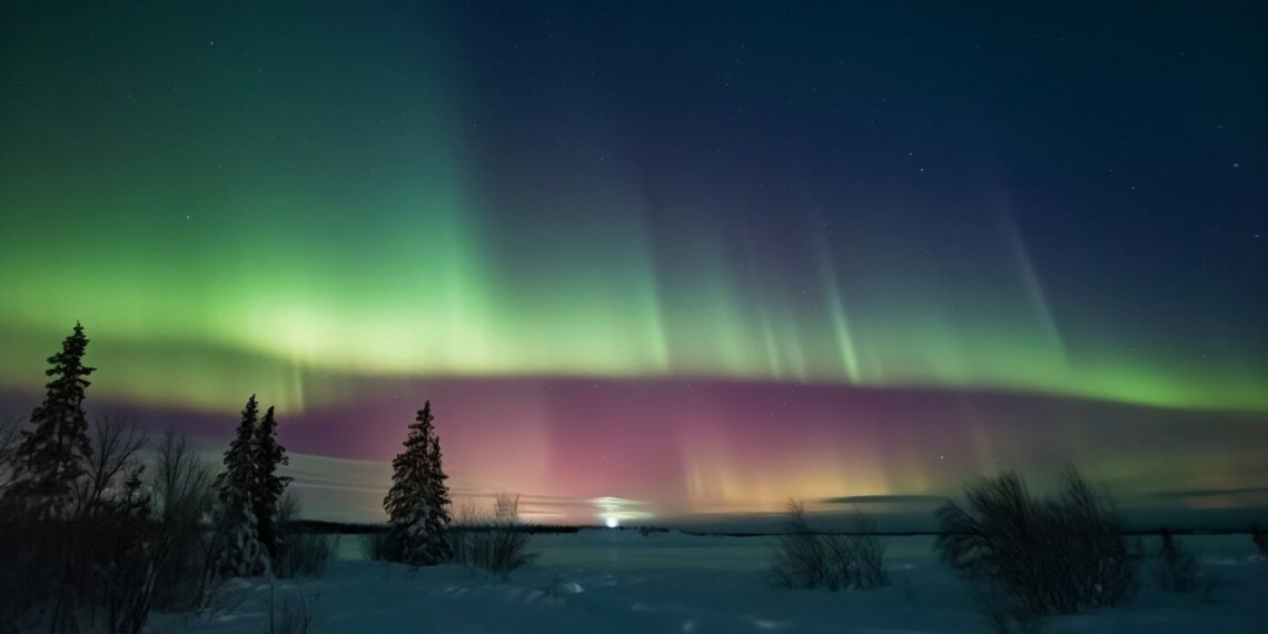 Жители Новосибирска смогут наблюдать северное сияние