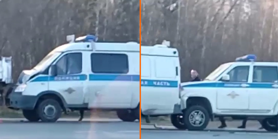 Пара полицейских машин попали в ДТП с фурами и внедорожником под Новосибирском