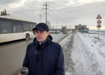 Александр Аксёненко проверил соблюдение ПДД по дамбе ОбьГЭС