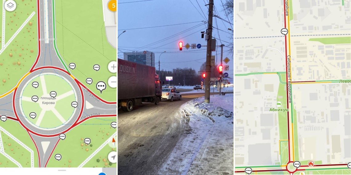 Новые светофоры не помогли спасти «второе кольцо Ада» в Новосибирске от пробки