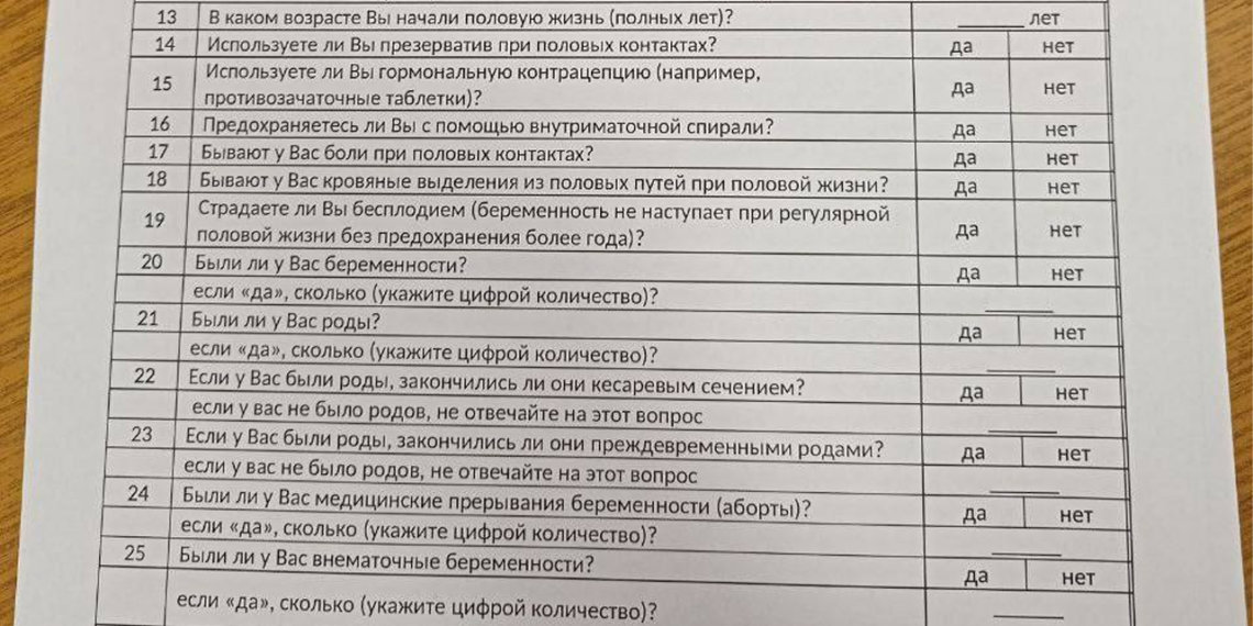 «Сколько было выкидышей»: на странные тесты про половую жизнь пожаловались российские студенты