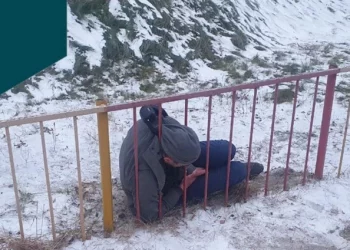 Новосибирец застрял головой в заборе детского сада на Бориса Богаткова