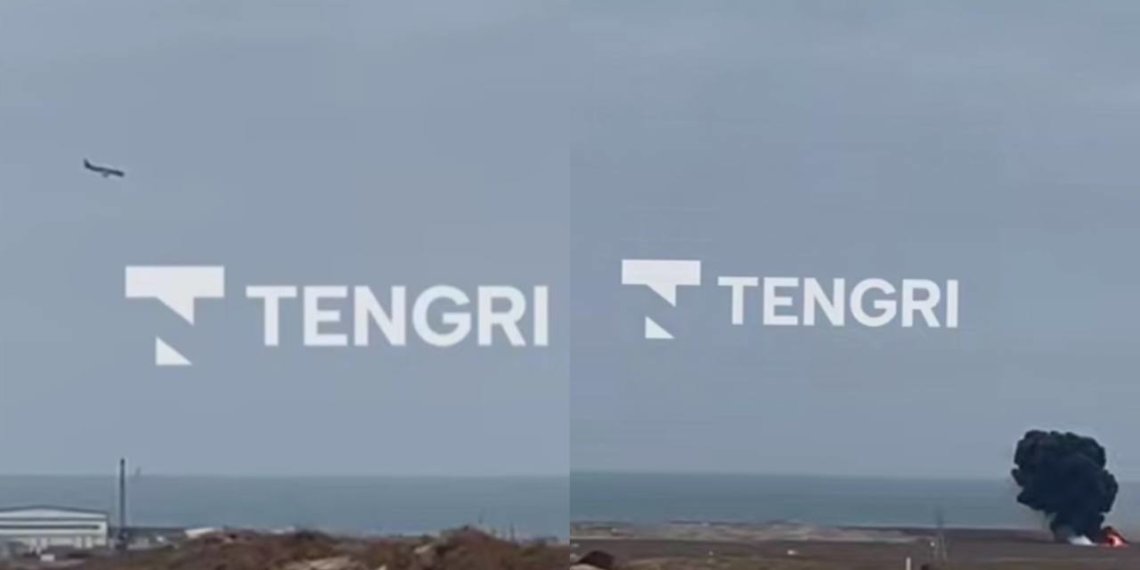 В Казахстане упал самолет, который летел из Баку в Грозный