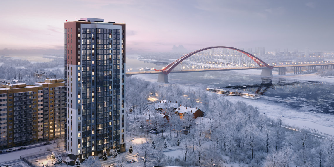 Квартиры у Бугринской рощи с видом на Обь – одна из жемчужин левобережья