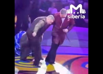 Дрессировщики силой заставили медведя развлекать зрителей в Новокузнецке