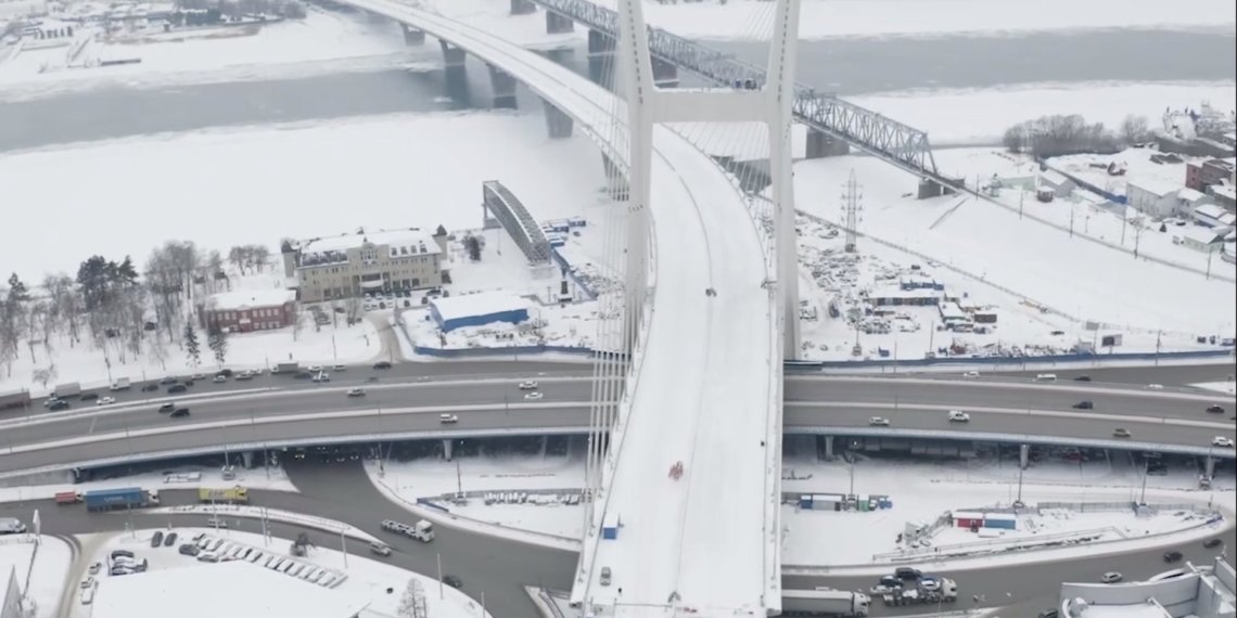 Готовность проекта четвертого моста в Новосибирске оценивается на 84%