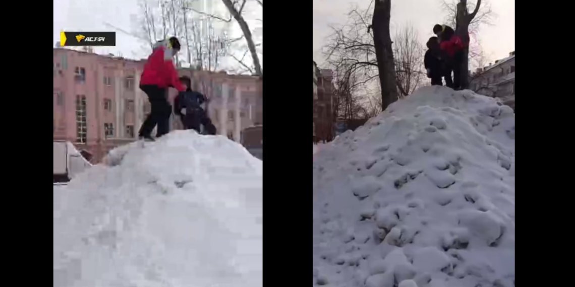 Вопросом залежей снега в жилмассиве Новосибирска занялась прокуратура