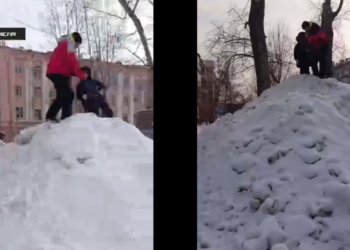 Вопросом залежей снега в жилмассиве Новосибирска занялась прокуратура