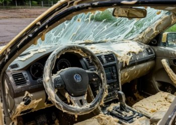 Повредили машину из-за взрыва баллона: строители выплатят компенсацию жительнице Новосибирска