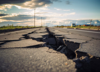 Режим повышенной готовности ввели из-за угрозы обрушения асфальта на Титова в Новосибирске