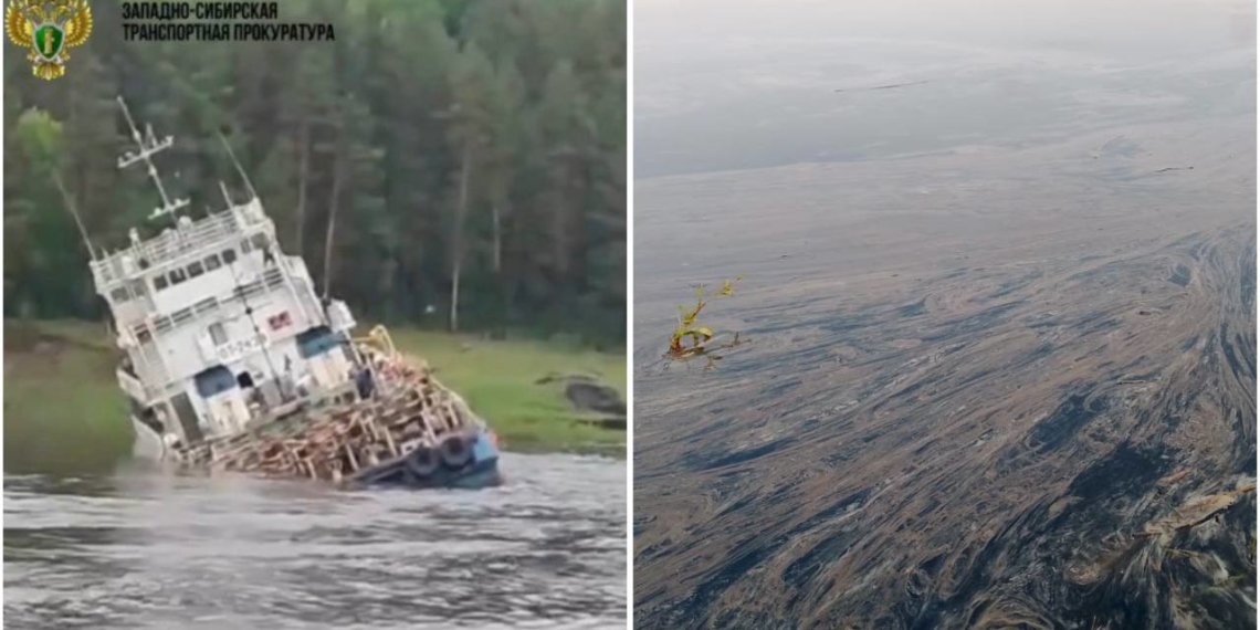 Разлив 30 тонн топлива произошёл в Красноярском крае на Енисее