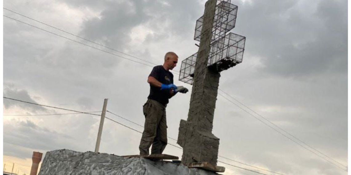 Жители Чика своими силами возводят памятник павшим в битве односельчанам