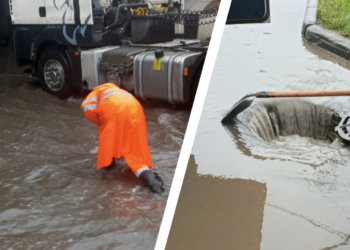 Потоп и пробки в 7 баллов: что происходит на улицах Новосибирска после мощного ливня