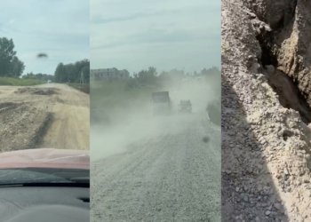 Жители Новосибирской области жалуются на аварийное состояние дороги Каменка — Советский — Витаминка