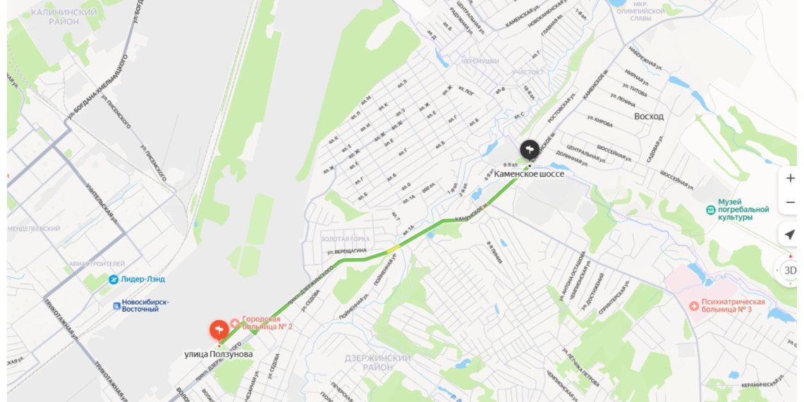 Проспект Дзержинского в Новосибирске расширят до четырёх полос