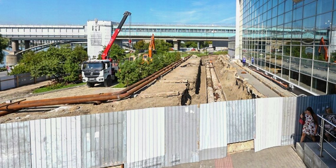 61-летнюю тепломагистраль реконструируют на набережной Новосибирска