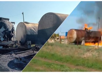 Пострадали два человека: разлив топлива привёл к пожару в Новосибирской области