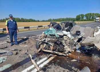 Два человека погибли в ДТП с грузовиком на сибирской трассе