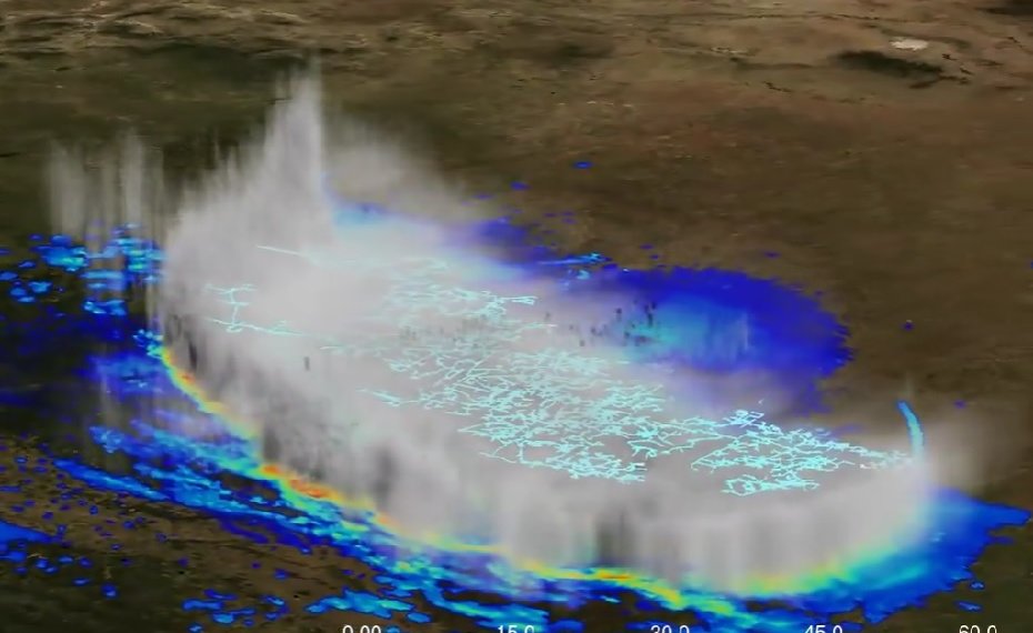 Молнию протяжённостью 829 км зафиксировали учёные