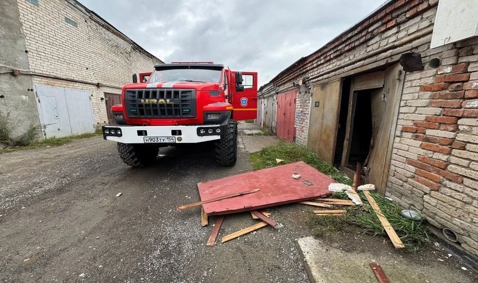 Взрыв газа произошёл в одном из гаражей в Кольцово