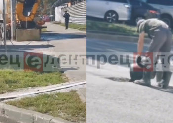 Строители слили воду с цементом в ливнёвку в Новосибирске