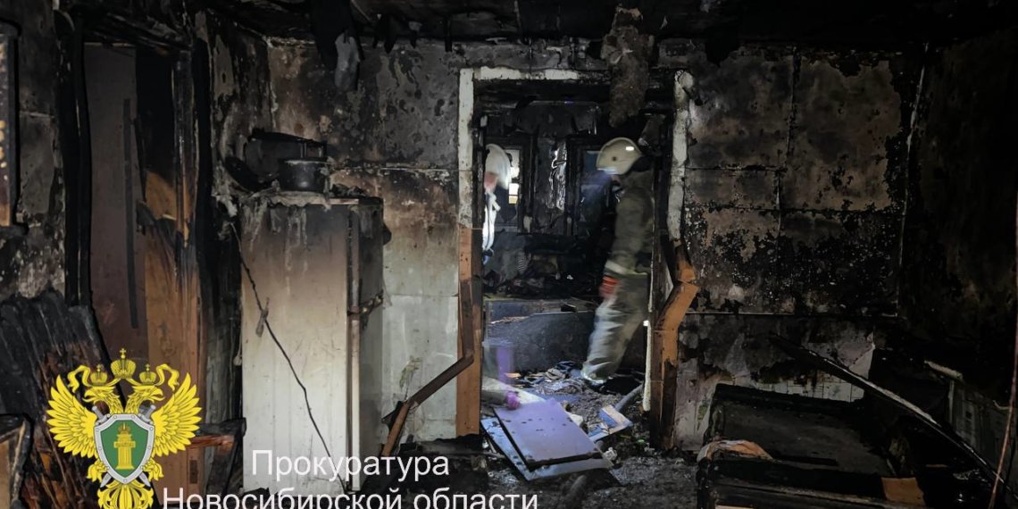 Остались без присмотра: два ребенка погибли в пожаре в Новосибирской области