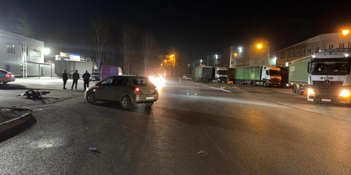 13-летний водитель мотоцикла пострадал в ДТП в Новосибирске