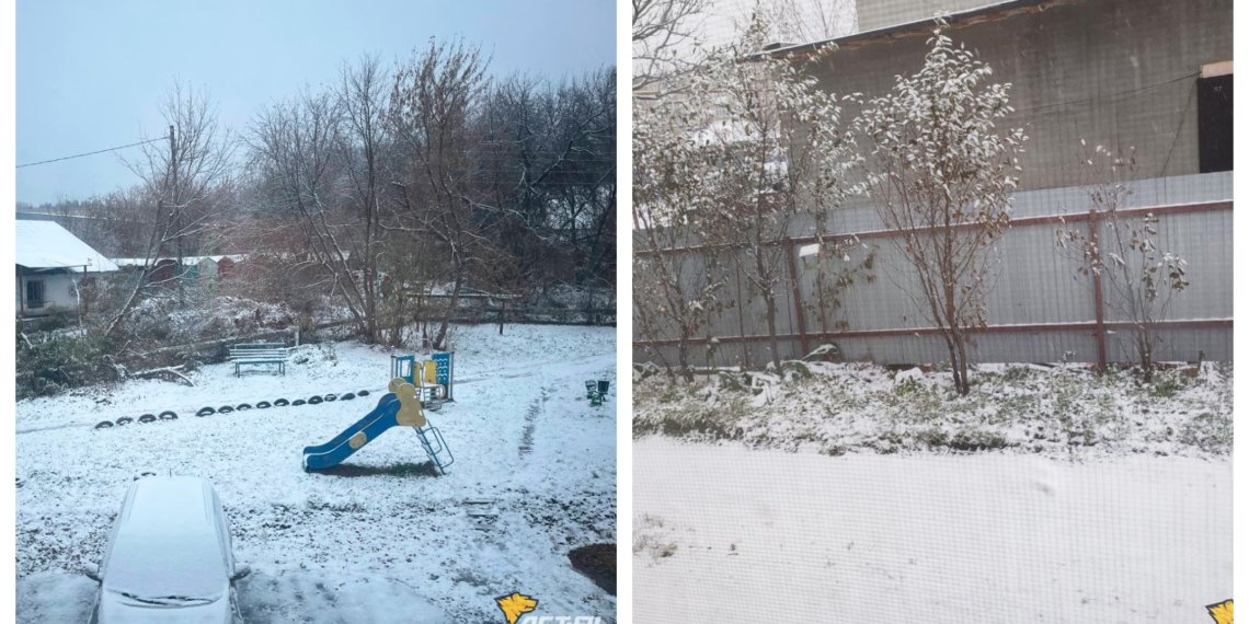 Первый снег в Новосибирске: жители делятся фотографиями, дороги уже скользкие