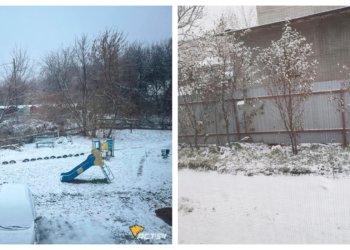 Первый снег в Новосибирске: жители делятся фотографиями, дороги уже скользкие