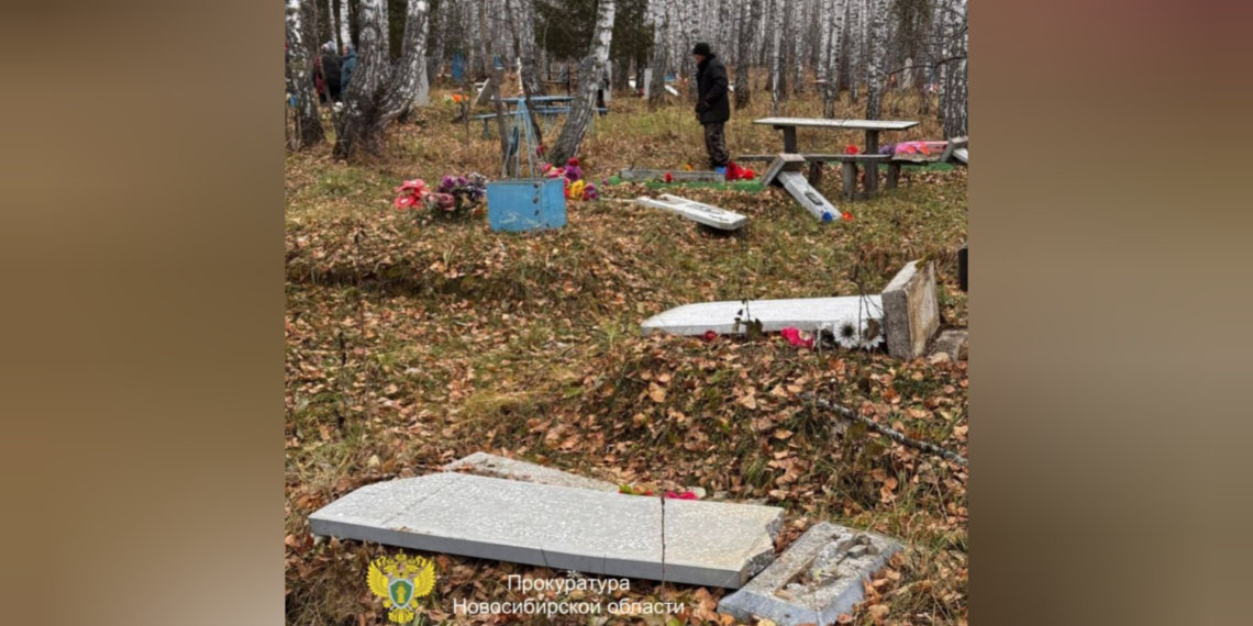 Дети разгромили кладбище в Новосибирской области
