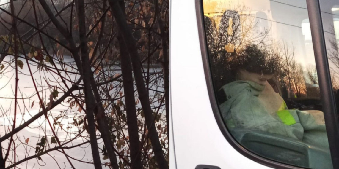 Девочка провалилась под лёд в Южно-Чемском микрорайне Новосибирска