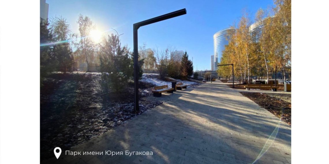 Благоустройство сразу четырёх общественных пространств завершают в Новосибирске