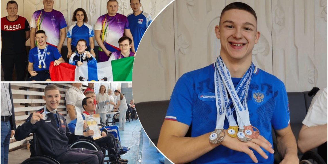 Новосибирский пловец-колясочник Максим Тюленев завоевал четыре медали на Кубке России