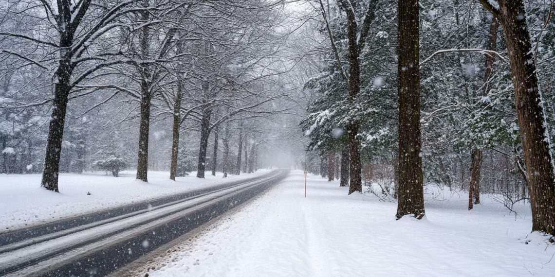 За руль лучше не садиться: снегопад и опасный гололёд в Новосибирске