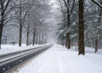 За руль лучше не садиться: снегопад и опасный гололёд в Новосибирске